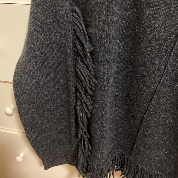 Weekend MaxMara grey wool fringe sweater - Picture 2 of 2